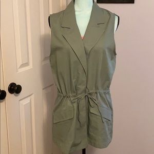 NWT Talbots olive green vest jacket